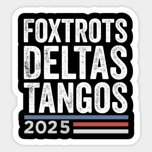 Foxtrots - Delta - Tangos Sticker